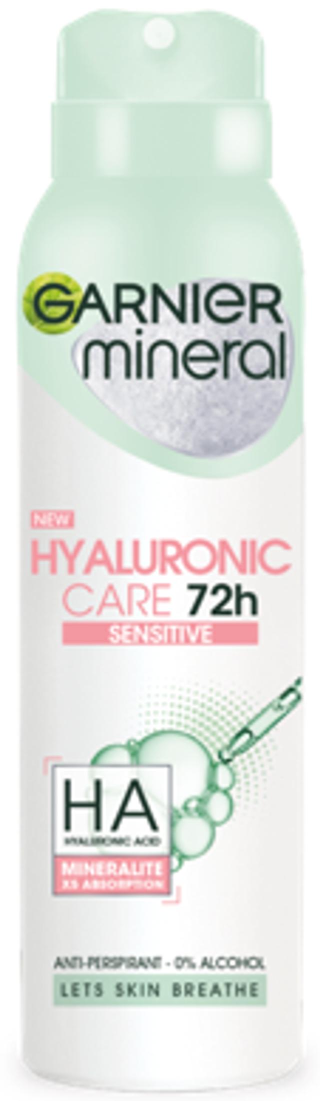 Garnier Mineral Hyaluronic Care 72h Sensitive spray deo 150 ml