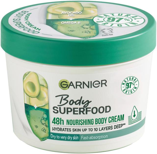 Garnier Body Superfood Avocado vartalovoide kuivalle iholle 380ml