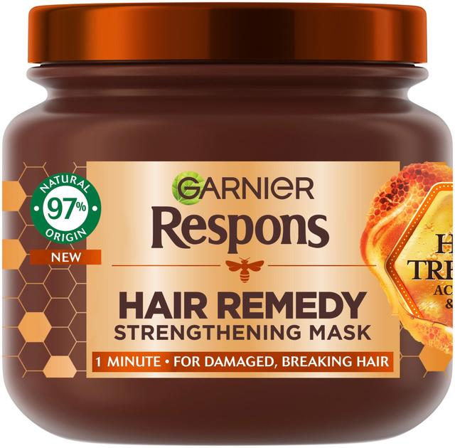 Garnier Respons Honey Treasures hiusnaamio vaurioituneille hiuksille 340 ml