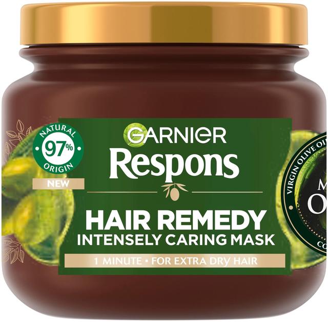 Garnier Respons Mythic Olive hiusnaamio kuiville hiuksille 340 ml