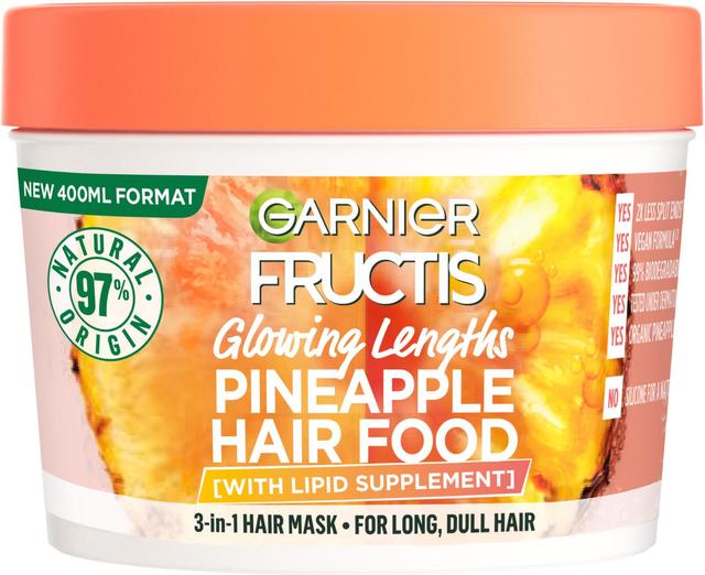 Garnier Fructis Hair Food Pineapple hiusnaamio pitkille hiuksille 400 ml