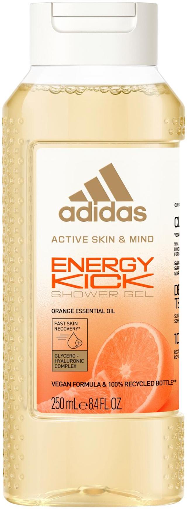 Adidas Energy Kick Shower Gel Women 250 ml, suihkugeeli naiset