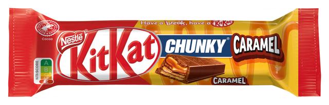 KitKat Chunky 43.5g Caramel maitosuklaalla kuorrutettu vohveli karamellitäytteellä