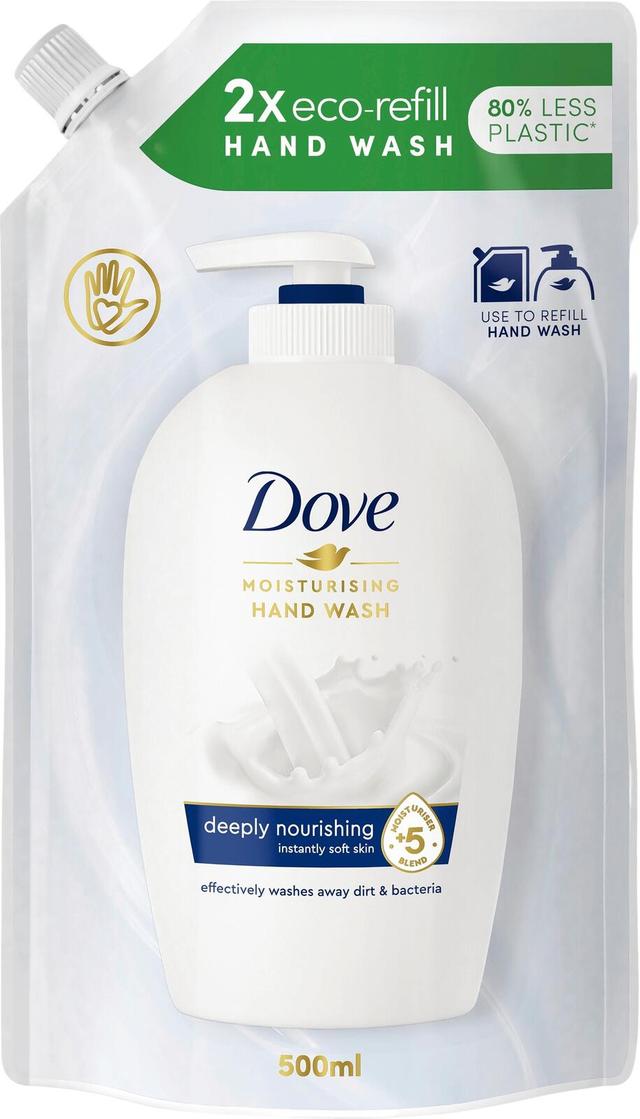 72 x 10 x Dove Cream Wash käsisaippua täyttöpakkaus 500ml