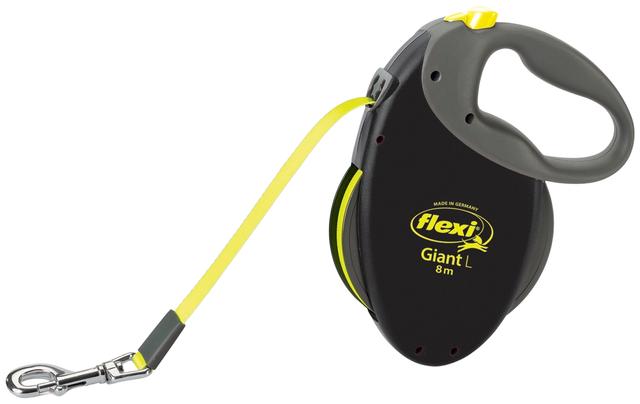 flexi Giant L/50kg 8m nauha, musta-keltainen