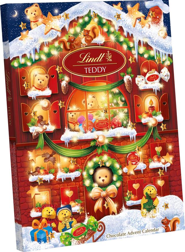 Lindt TEDDY House Suklaakalenteri, sekoitus 170g