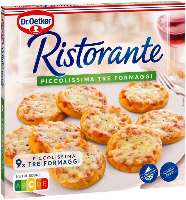 Dr. Oetker Ristorante Piccolissima Tre Fromaggi pakasteminipizzat 216g