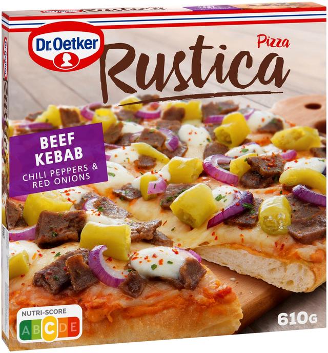 Dr. Oetker Rustica Beef Kebab pakastepizza 610g