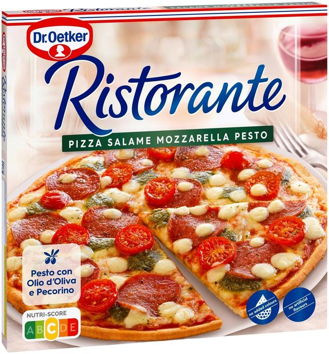 Dr. Oetker Ristorante Salame Mozzarella Pesto pakastepizza 360 g