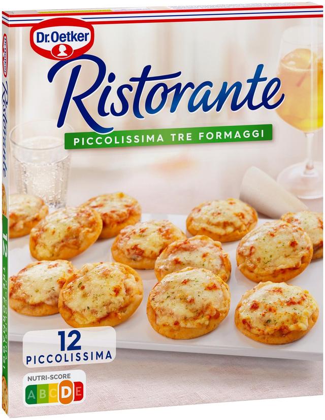 Dr. Oetker Ristorante Piccolissima Tre Formaggi pakasteminipizzat 288g