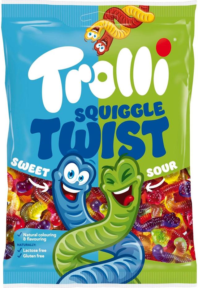 Trolli Squiggles Twist hedelmämakeissekoitus 100g