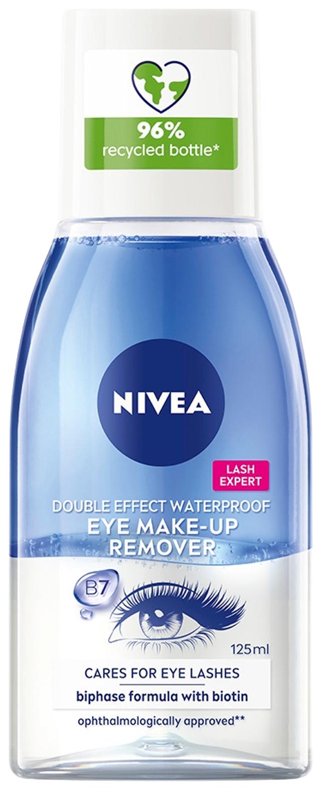 NIVEA 125ml Daily Essentials Double Effect Eye Make-up Remover -silmämeikinpoistoaine