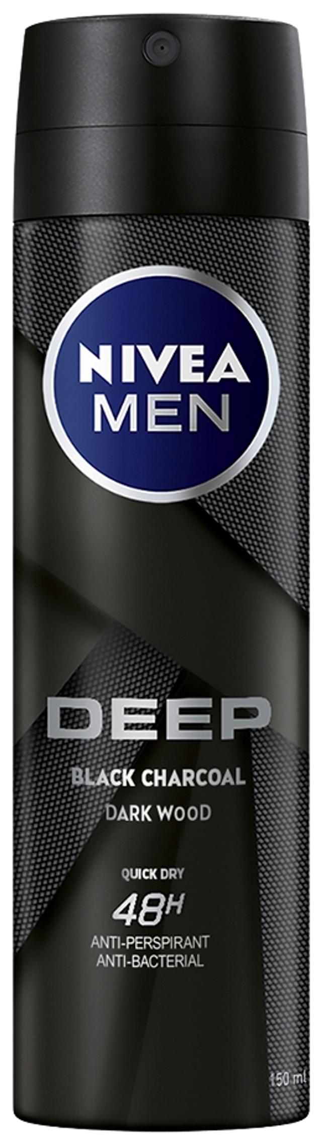 NIVEA MEN 150ml Deep Deo Spray -antiperspirantti