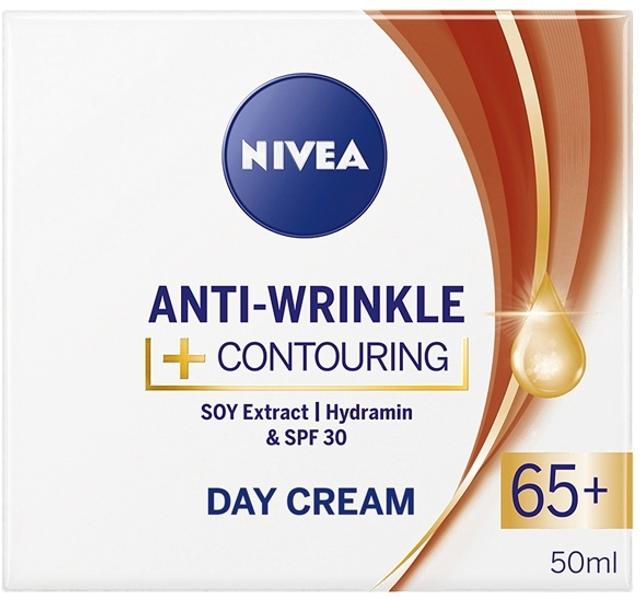 NIVEA 50ml Anti-Wrinkle + Contouring Day Cream 65+ -päivävoide