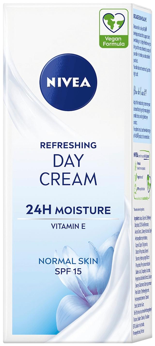 NIVEA 50ml Refreshing Day Cream -päivävoide sk15