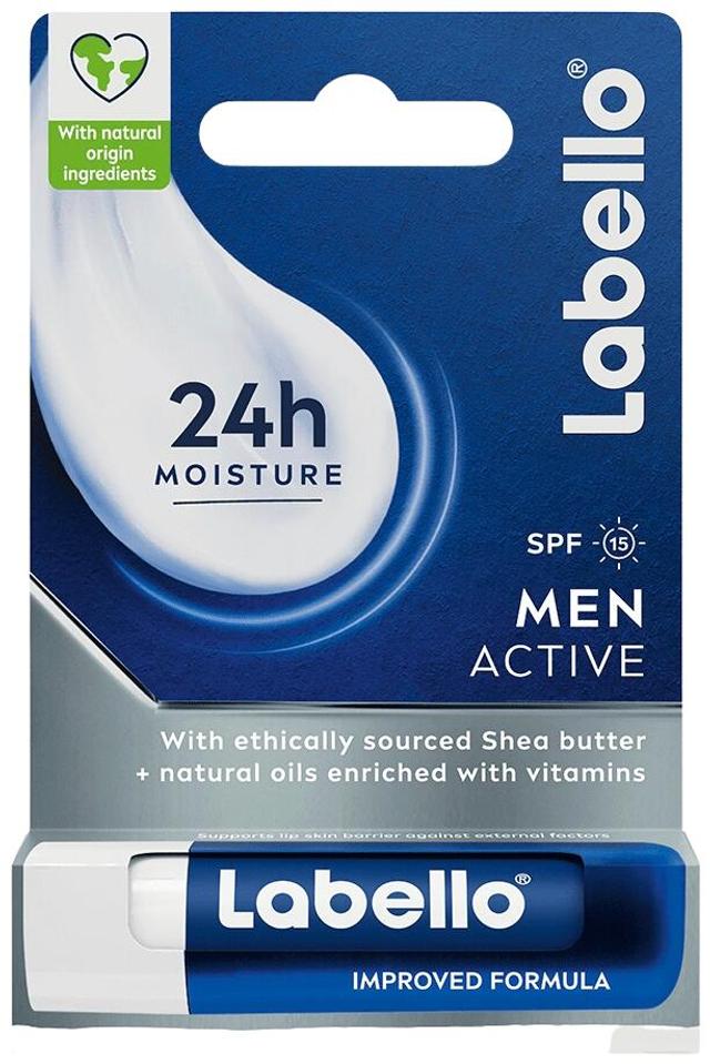 Labello 4,8g Active For Men SK15 -huulivoide