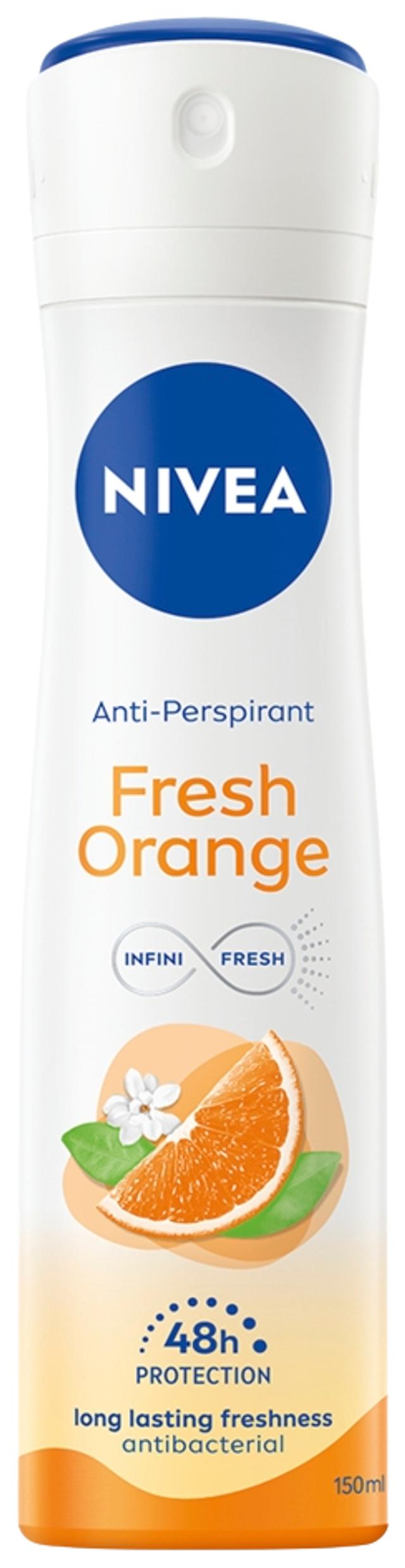 NIVEA 150ml Fresh Orange Deo Spray -antiperspirantti