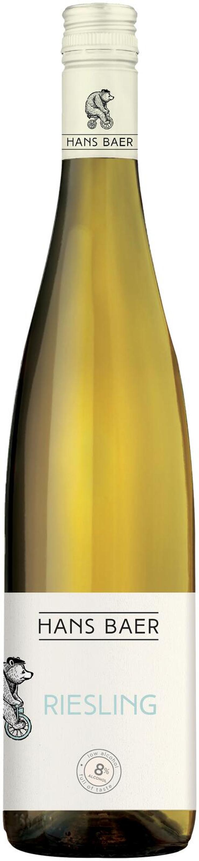 Hans Baer Riesling 8,0 til-% valkoviini 0,75l pullo