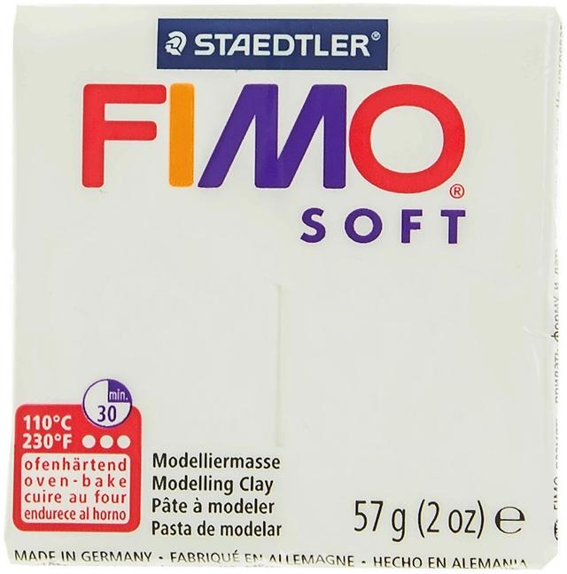 FIMO Soft muovailumassa, valkoinen, 57g