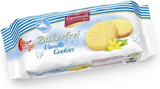 Coppenrath sugar free sokeriton vanille cookies 200g vaniljakeksejä makeutettu makeutusaineilla