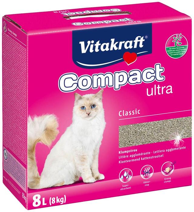 Vitakraft Compact Ultra Kissanhiekka 8kg