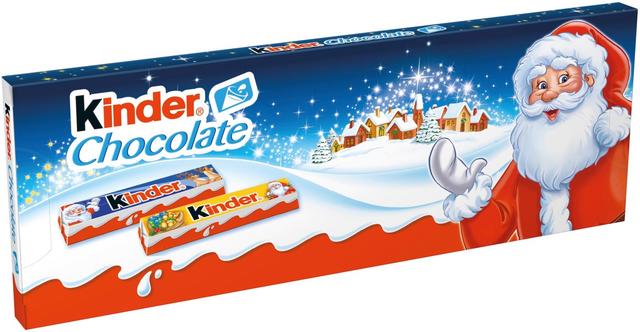 Kinder Chocolate maitosuklaata maitoisalla täytteellä 150g (12kp) Joulu