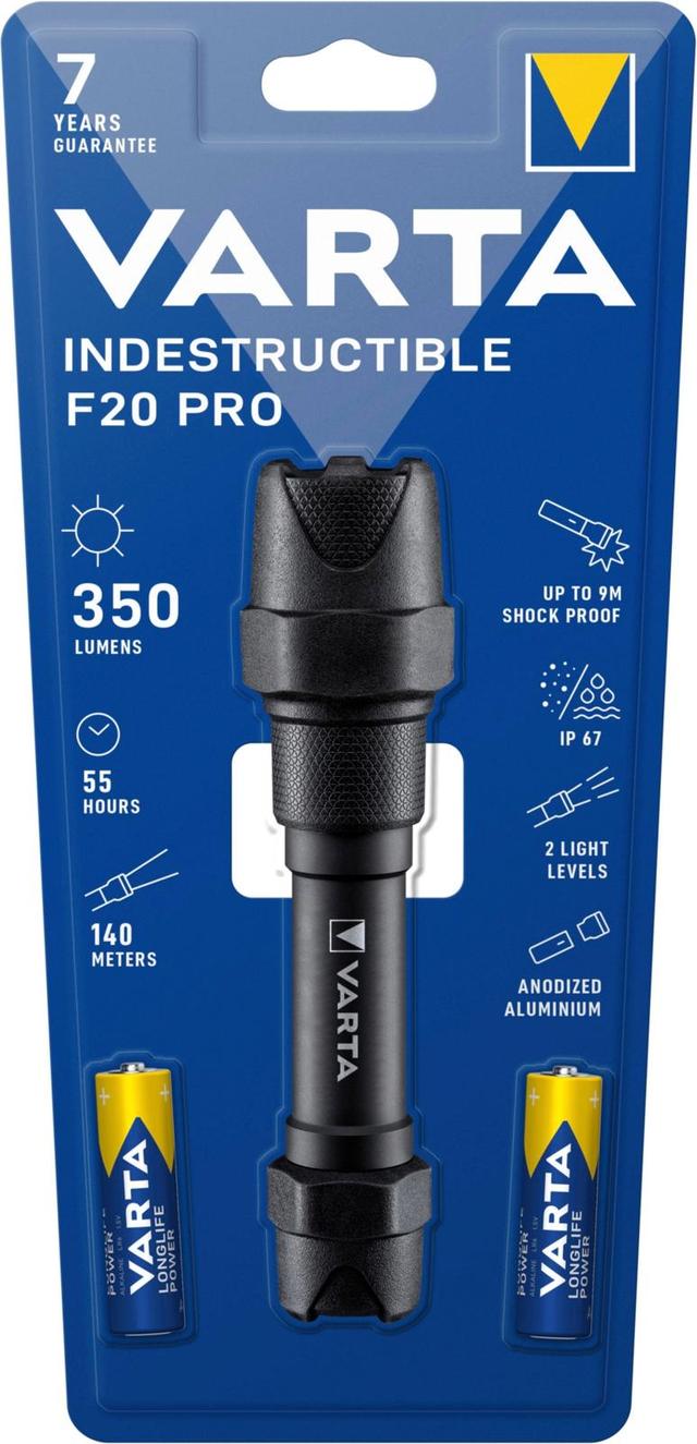 Varta Indestructible F20 Pro+ 2AA Käsivalaisin