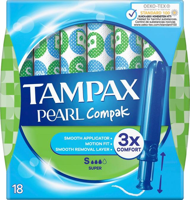 Tampax 18kpl Pearl Compak Super tamponi