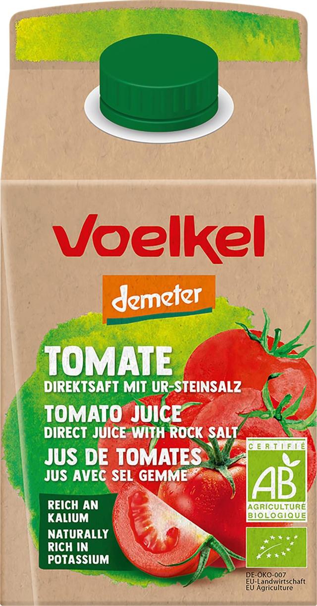 Voelkel Luomutomaattimehu ruususuolalla demeter 0,5l