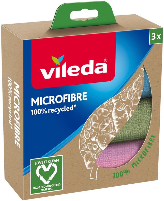 Vileda Microfibre 100% recycled siivousliina