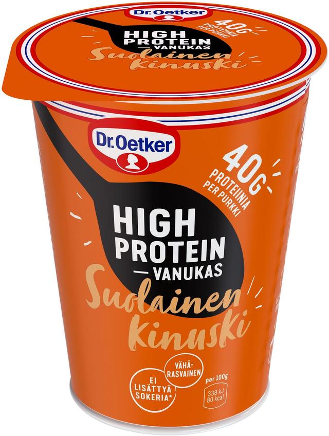 Dr. Oetker High Protein vanukas suolainen kinuski 400 g