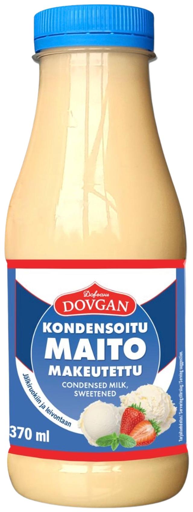 Dovgan Kondensoitu maito, makeutettu 480 g/ 370 ml