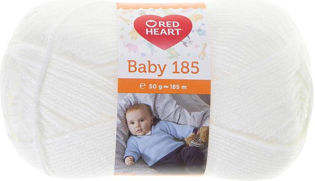 Red Heart Baby neulelanka 50g valkoinen