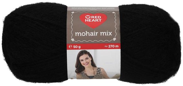 Red Heart Mohair Mix neulelanka 50g musta