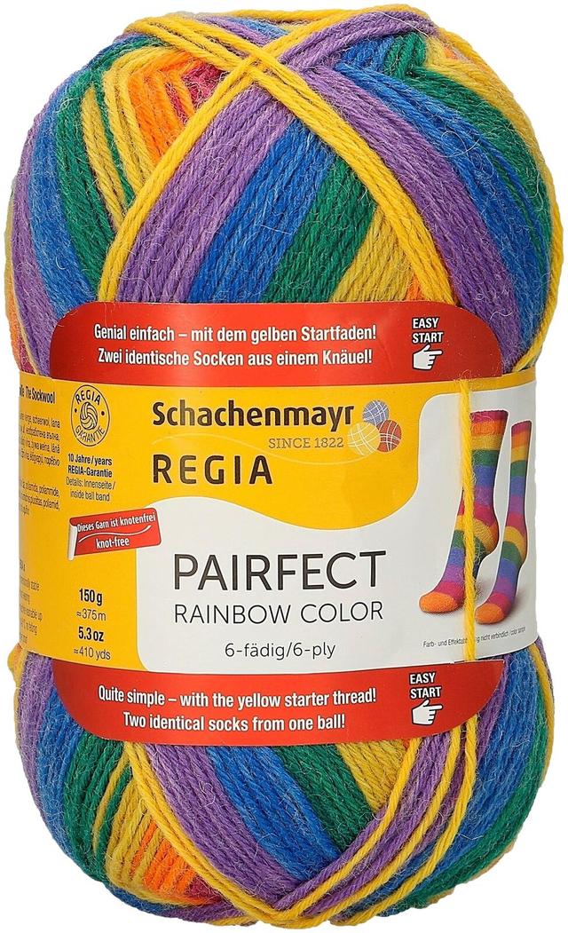 Regia Pairfect Rainbow Color sukkalanka 6ply 150g