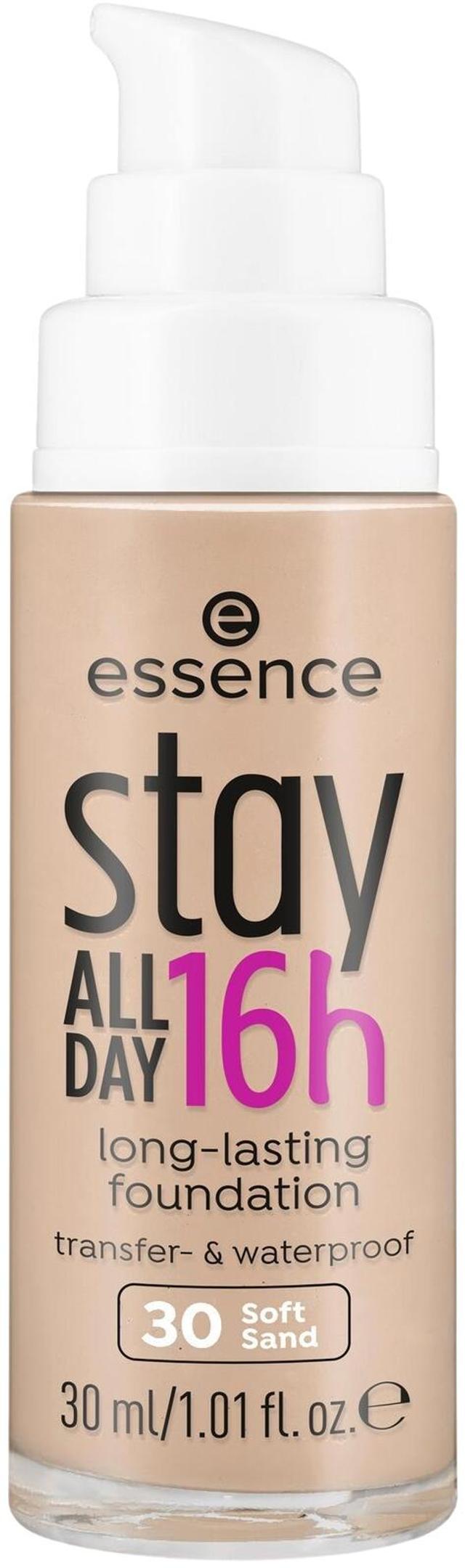 essence stay ALL DAY 16h long-lasting Foundation 30 Soft Sand 30 ml