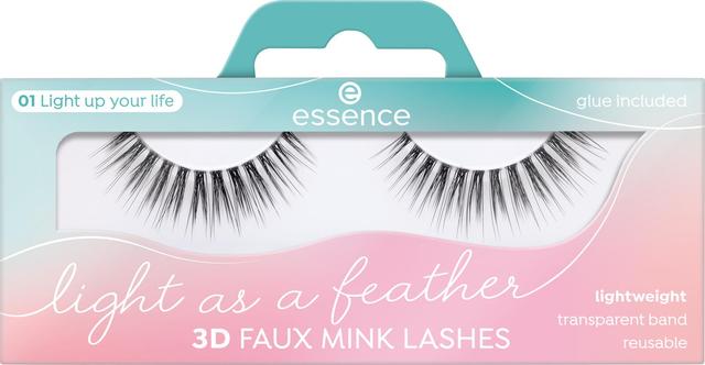 essence Light as a feather 3D faux mink lashes 01 Light up your life 1 paa