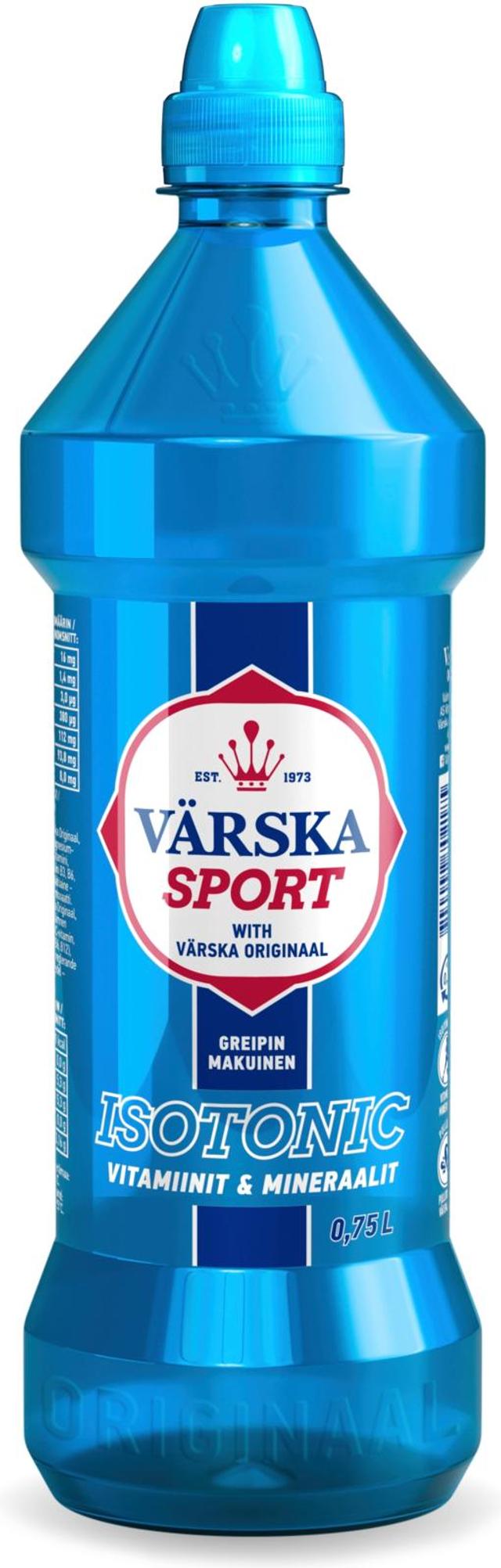 Värska Sport Isotonic vitamiineilla ja mineraaleilla, greipin makuinen 0,75L