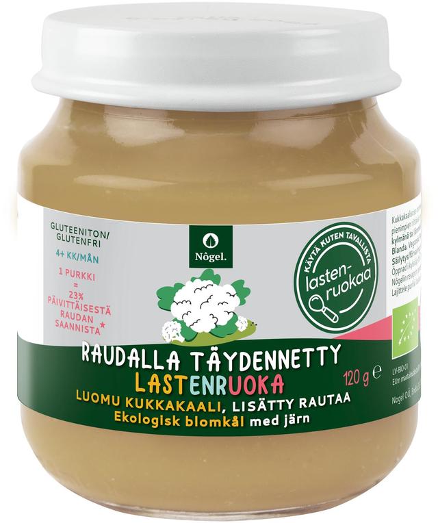 Luomu kukkakaali, lisätty rautaa, 120 g