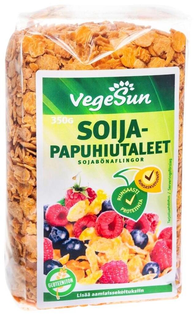 VegeSun soijapapuhiutaleet gluteeniton 350g