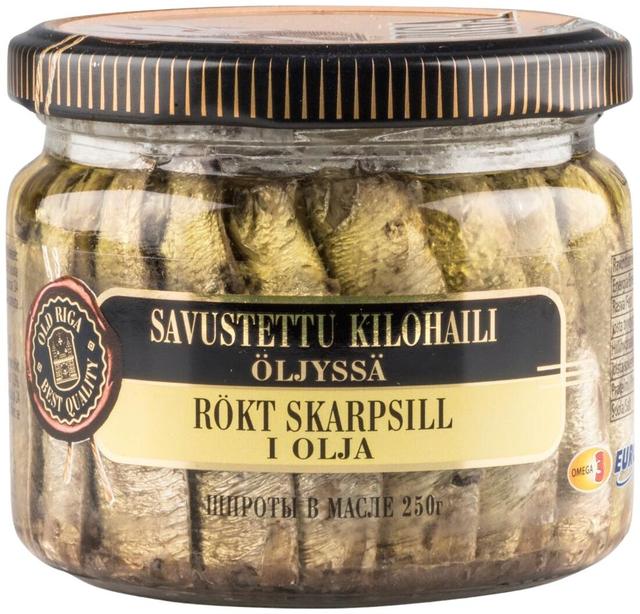 Old Riga Savustettu kilohaili öljyssä 250g/175g