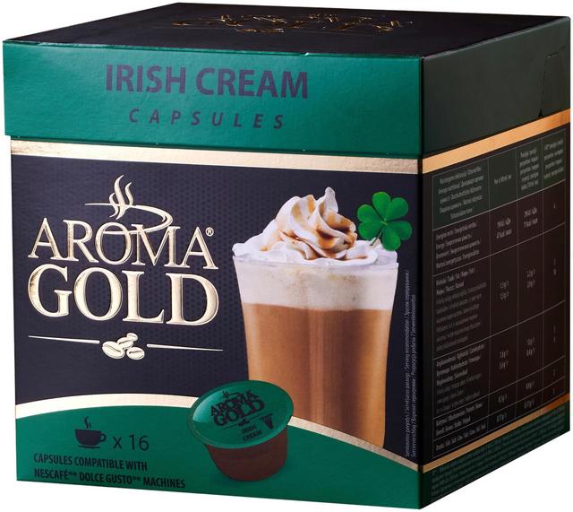 AROMA GOLD Irish Cream pikakahvikapselit 16 kpl, 256 g