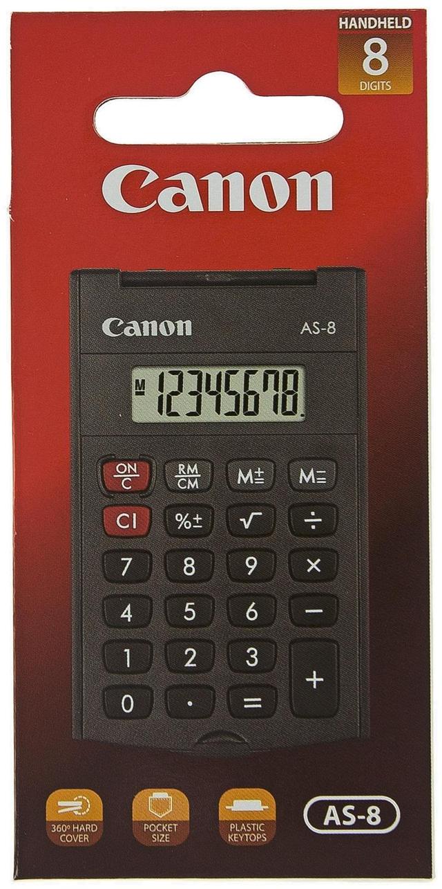 Canon AS-8 taskulaskin musta