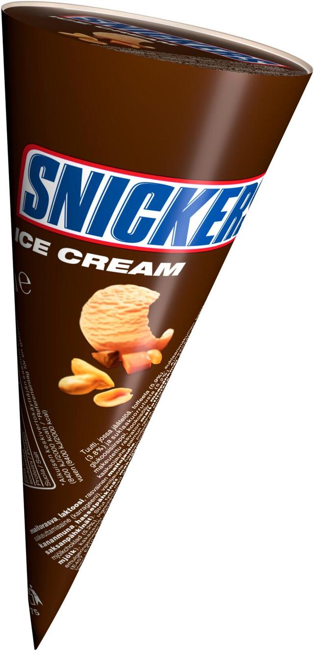 Snickers jäätelötuutti 110ml (70 g)
