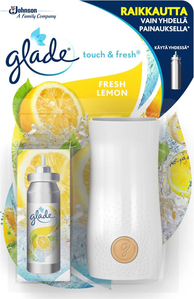 Glade Touch & Fresh 10ml fresh lemon ilmanraikastin
