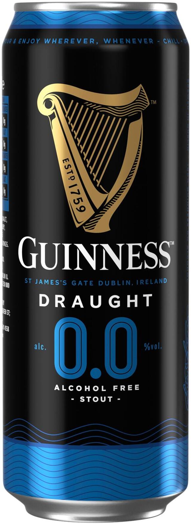 Guinness alkoholiton olut 0,0% 0,44l