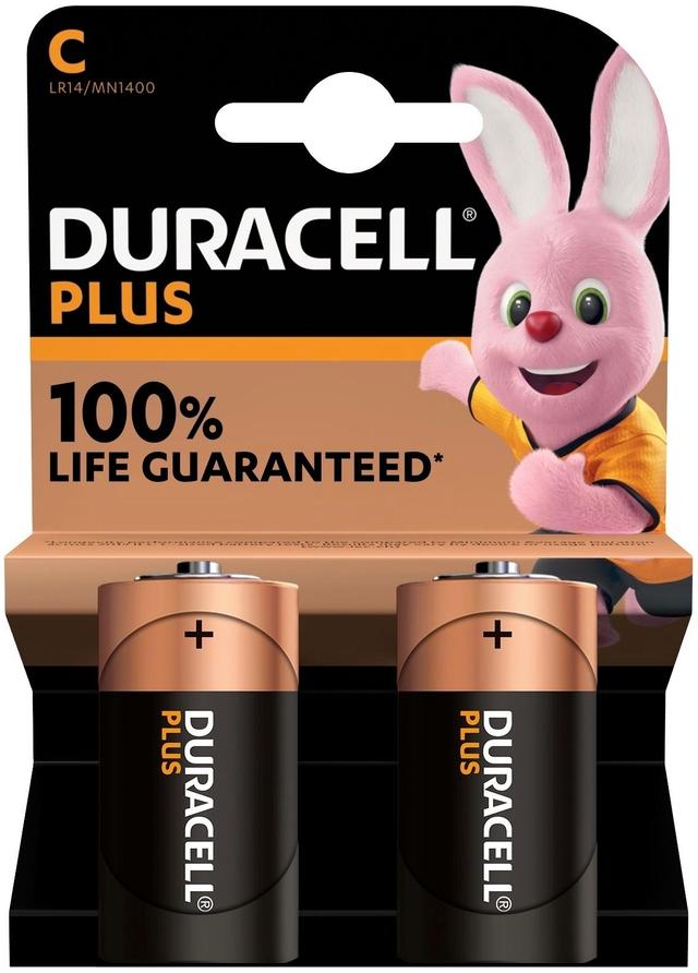 Duracell 2kpl Plus C