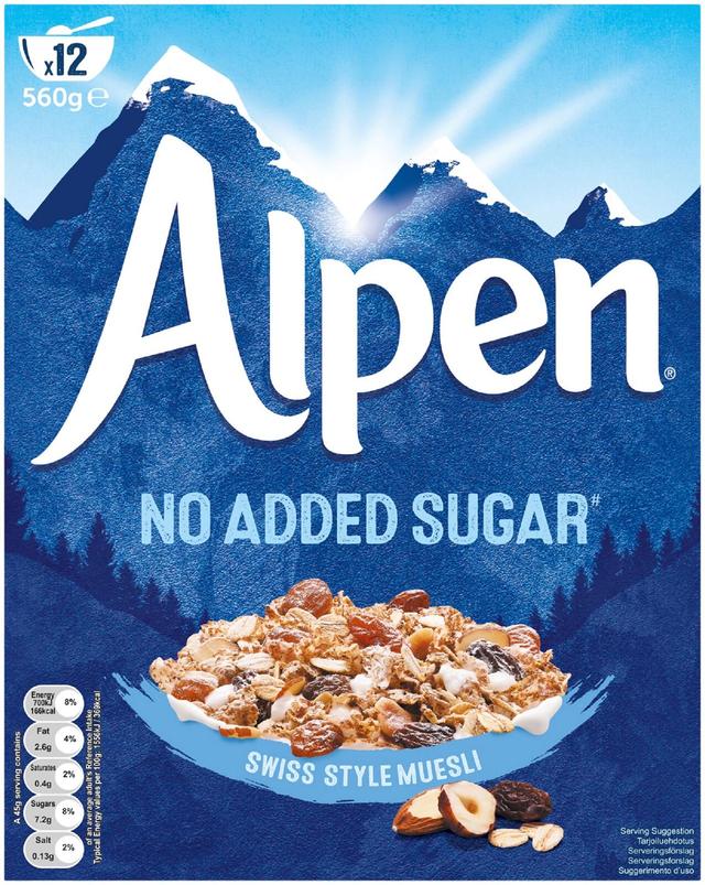 Alpen 560g makeuttamaton mysli