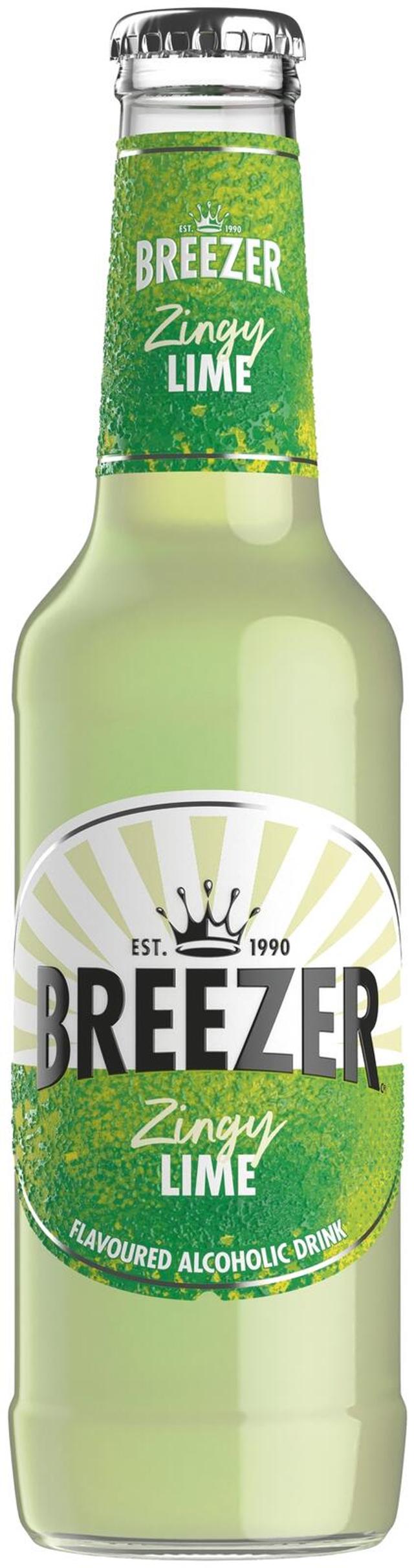 Bacardi Breezer Lime juomasekoitus 4 % 27,5 cl lasiplo