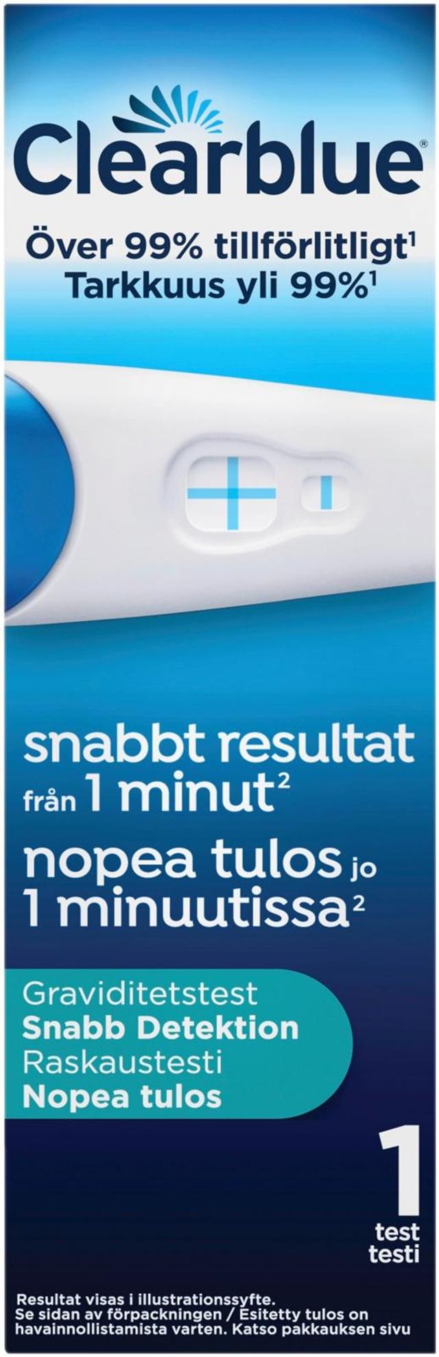 Clearblue Nopea tulos 1kpl raskaustesti